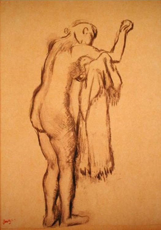 Edgar Degas Bather Drying Herself